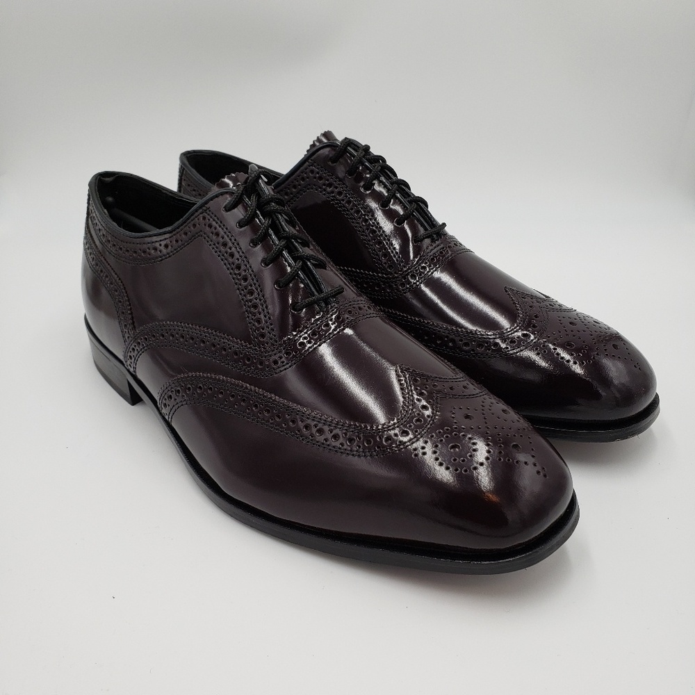 Florsheim Wingtips Mens 13 D Oxfords Burgundy